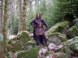 Arathorn in the forest.